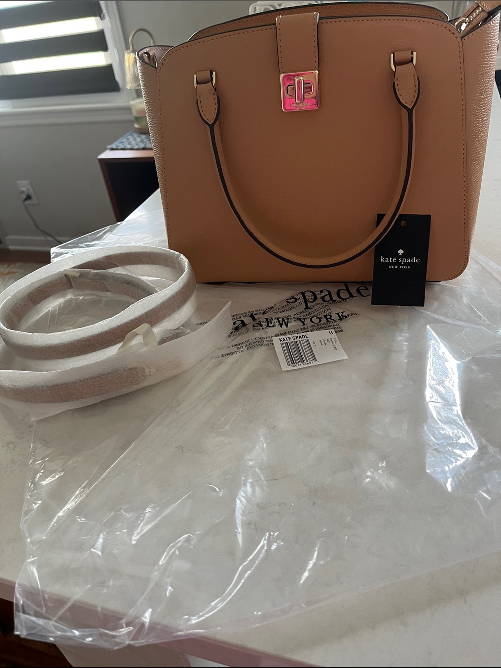 Kate Spade Pheobe Leather Satchel with Gold Hardware